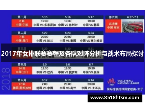 2017年女排联赛赛程及各队对阵分析与战术布局探讨
